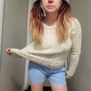 Super Comfortable White Hollister Sweater